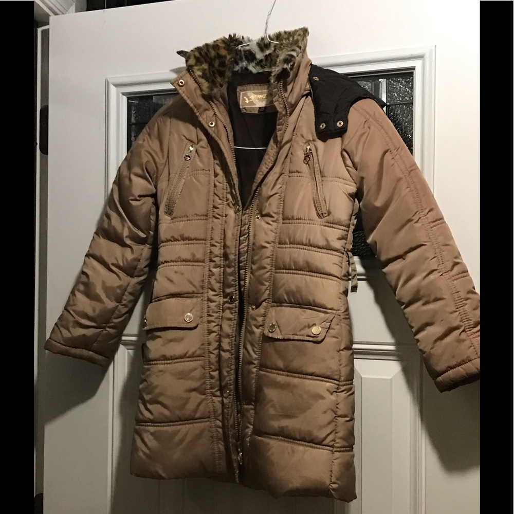 Girls hooded coat 7/8